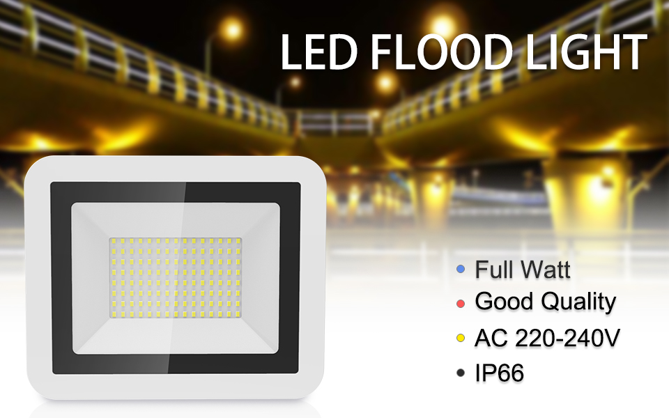 Waterproof Outdoor Wall Garden Spot Reflector Exterior Security Foco Lamp 220V 20W 30W 50W 100W Led Flood Light