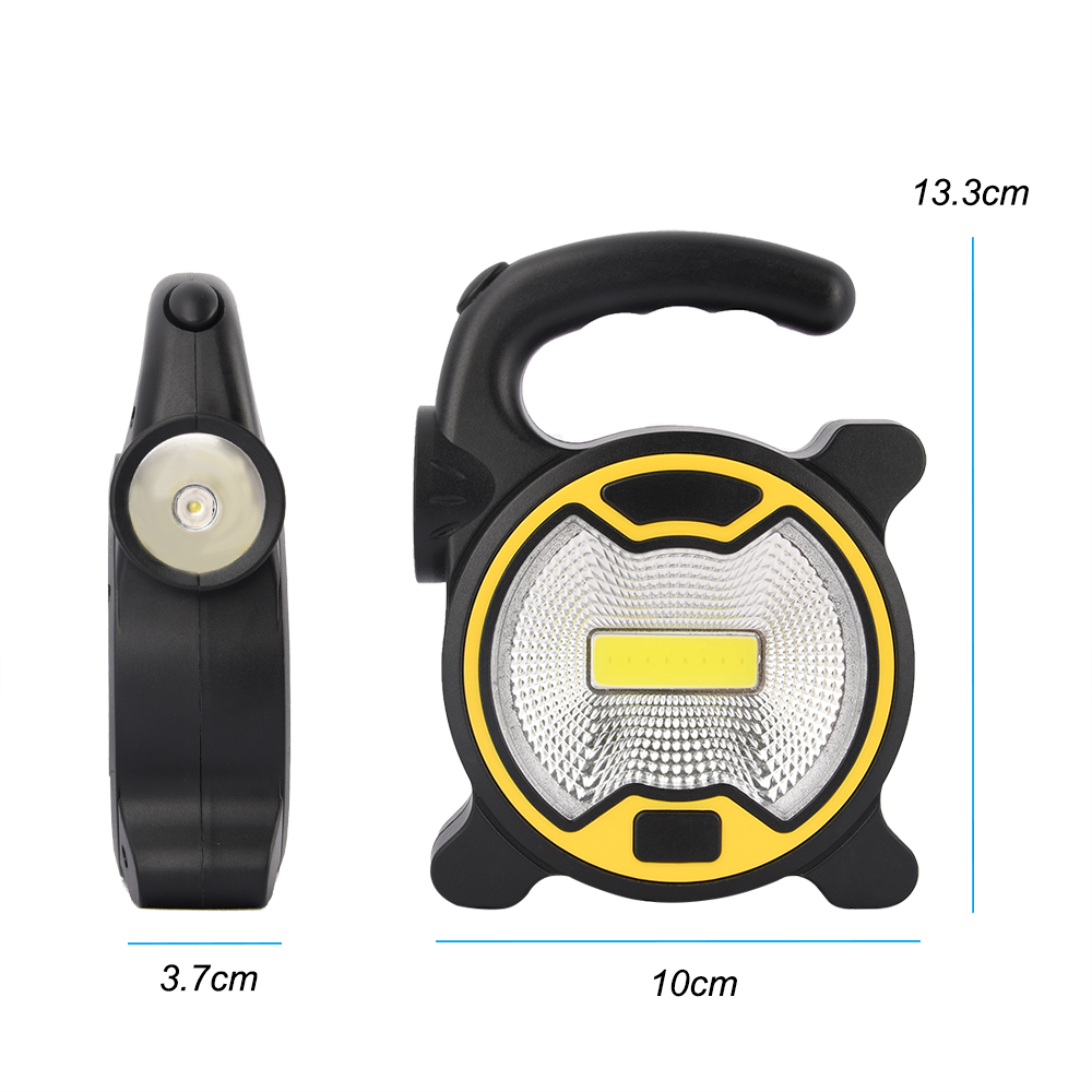 Portable LED Floodlight 10W COB LED Outdoor Garden Work Battery Powered Spot Lamp Tent Light Floodlight for Camping Light