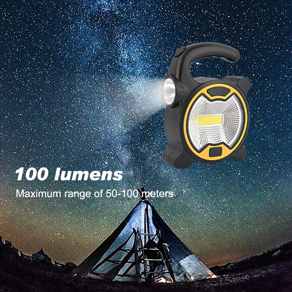 Portable LED Floodlight 10W COB LED Outdoor Garden Work Battery Powered Spot Lamp Tent Light Floodlight for Camping Light