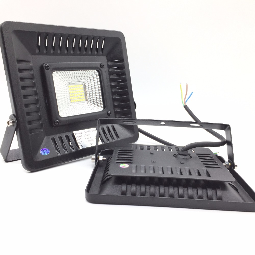 Ultra Thin 50W LED Flood Light Floodlight Waterproof Outdoor Lighting Lamp Garden Spot Light Refletor Warm/Cold White 220V