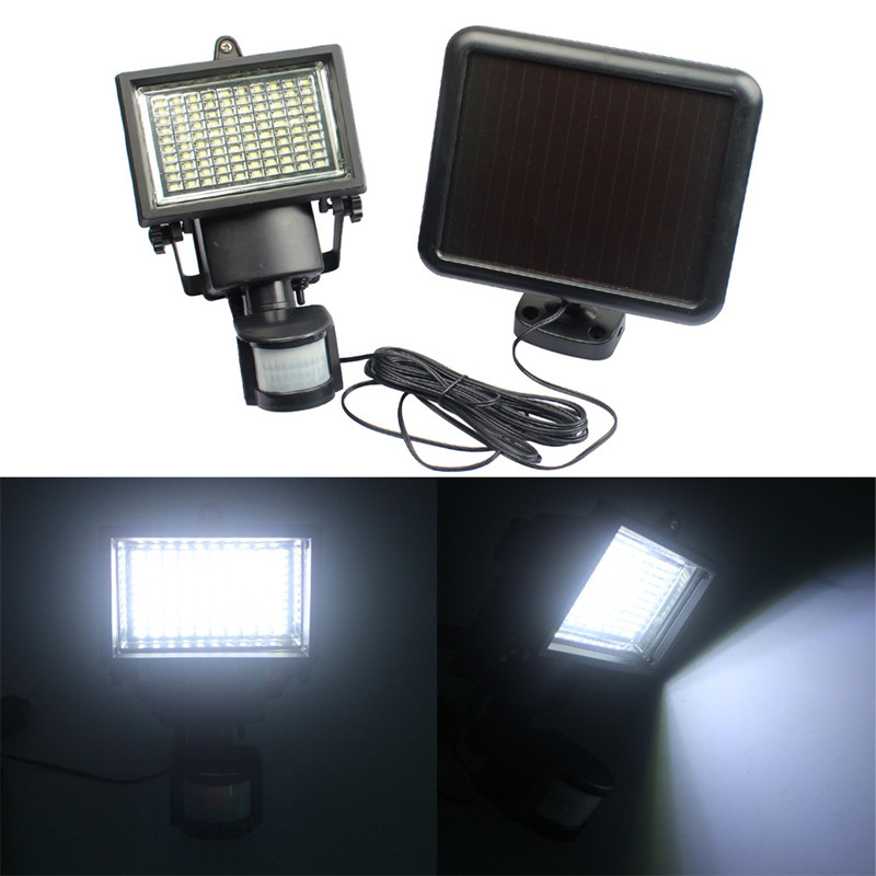 100 LED Solar Light Outdoor Sensor Security Garden Light PIR Motion Sensor Emergency Lamp Path Wall Solar Lamps