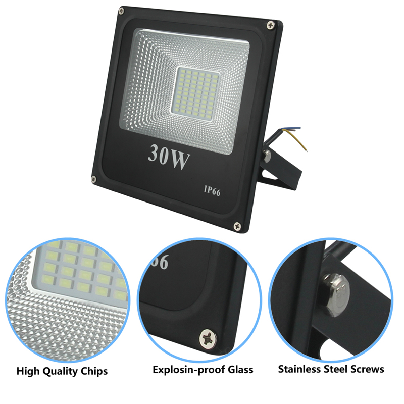LED Spotlight Outdoor Lighting Projector Reflector Wall Lamp 220V LED Flood Light 100W 200W 400W 800W 1500W 2500W Floodlight