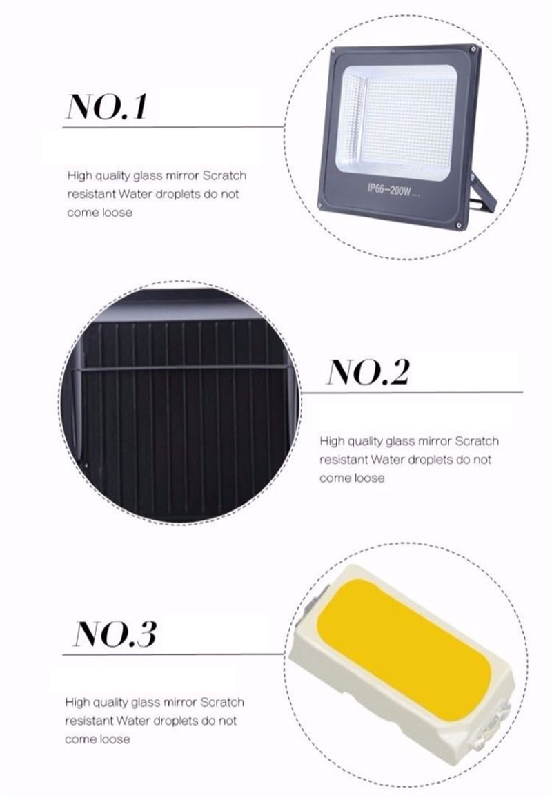 LED Spotlight Outdoor Lighting Projector Reflector Wall Lamp 220V LED Flood Light 100W 200W 400W 800W 1500W 2500W Floodlight