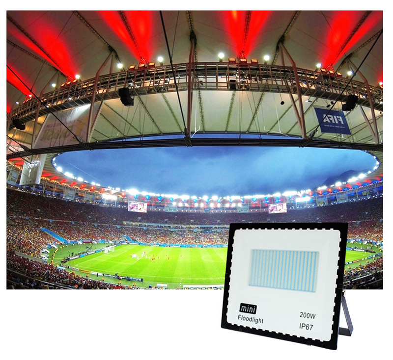 10pcs/lot LED Flood Light 50W 100W 150W 200W 110V 220V Waterproof IP67 Spotlight Outdoor Garden Lamp Led Floodlight Lighting