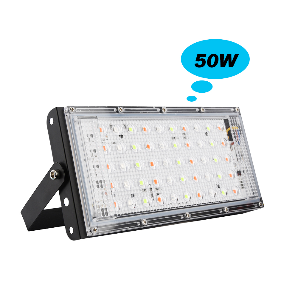 50W 100W RGB Led Spotlight Outdoor Flood Light Waterproof IP66 AC 220V Reflector Led Projector SMD 2835 With Remote Controller