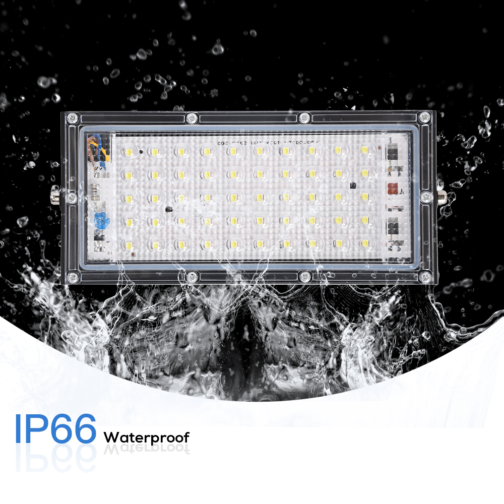50W 100W RGB Led Spotlight Outdoor Flood Light Waterproof IP66 AC 220V Reflector Led Projector SMD 2835 With Remote Controller