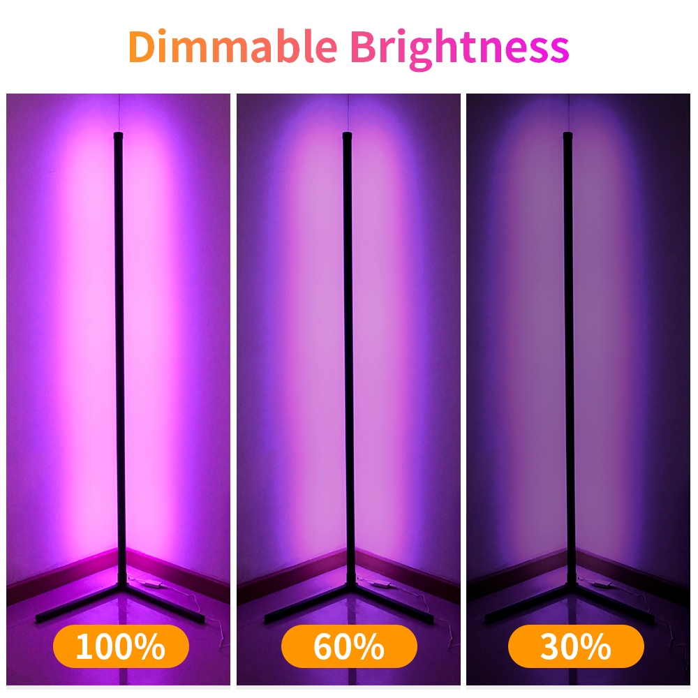 Led Night Lamp Nordic RGB Modern Bedroom Night Light Dimming Standing Lamp Home Decor Indoor Standing Light Fixtures