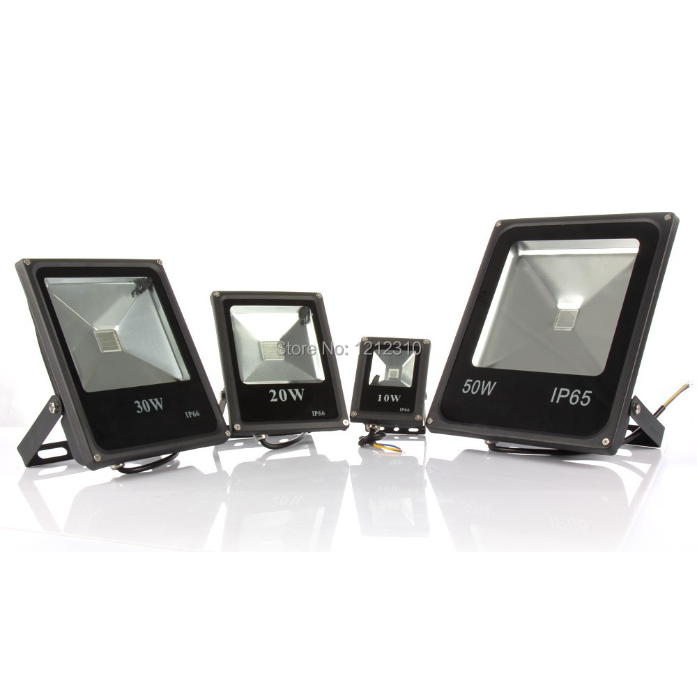 1pcs Ultra Bright 10W 20W 30W 50W RGB AC220V 110V Led Flood light Waterproof IP65 Led Reflector Led Floodlight Outdoor lighting