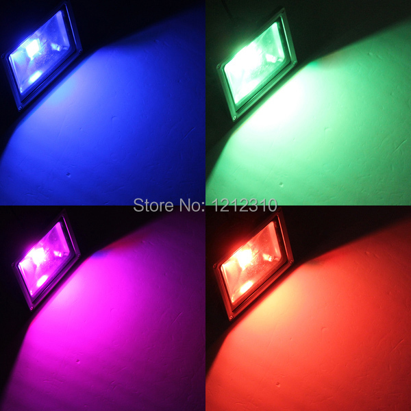 1pcs Ultra Bright 10W 20W 30W 50W RGB AC220V 110V Led Flood light Waterproof IP65 Led Reflector Led Floodlight Outdoor lighting