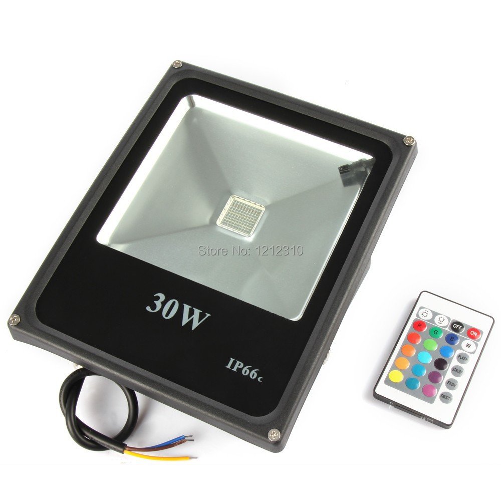 1pcs Ultra Bright 10W 20W 30W 50W RGB AC220V 110V Led Flood light Waterproof IP65 Led Reflector Led Floodlight Outdoor lighting