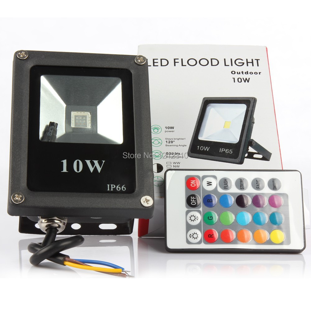 1pcs Ultra Bright 10W 20W 30W 50W RGB AC220V 110V Led Flood light Waterproof IP65 Led Reflector Led Floodlight Outdoor lighting