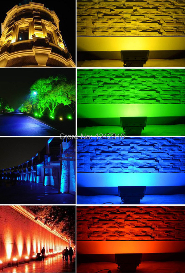 AC230V/240V /110V/220V led flood light 10W Warm white/Cool white/RGB Outdoor waterproof IP65 10watt led reflector