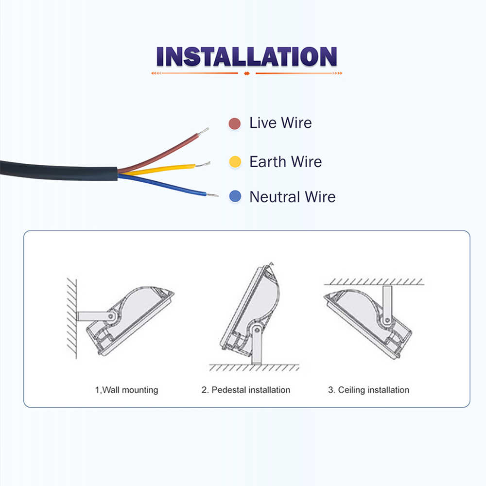 Ultra-thin 10W 20W 30W 50W 100W Led Flood Light Cool/Warm White Floodlights IP68 Outdoor Lighting For Street Square