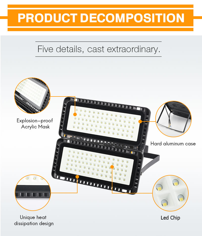 LED Flood light 50W LED Spotlight Waterproof IP65 Wall Outdoor Lighting