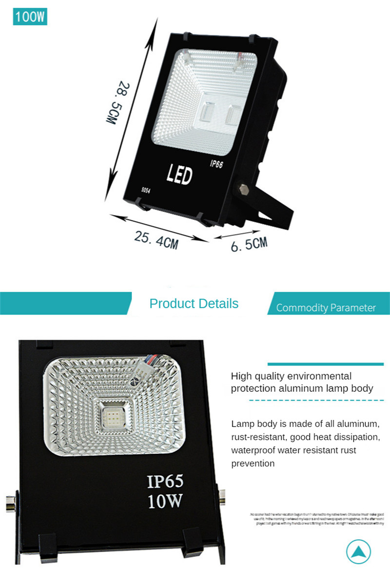 Garden Lighting Colorful RGB Color Changing Outdoor Waterproof Floodlight Landscape Tree Greening Light Park Square Lighting Led