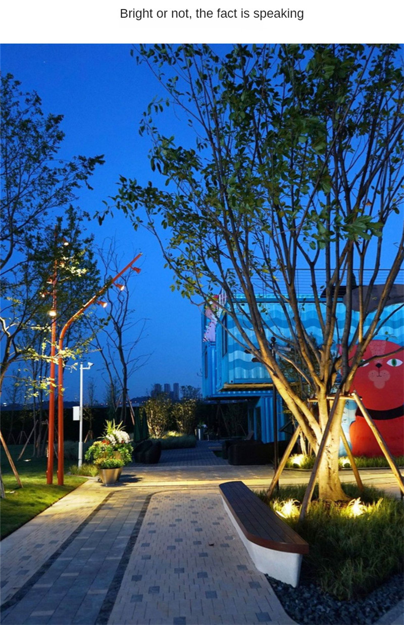 Tree Lights Landscape Lights Led 100W Colorful Squares Parks Bridges Villas Outdoor Floodlight RGB Spotlight 50W Led Projector