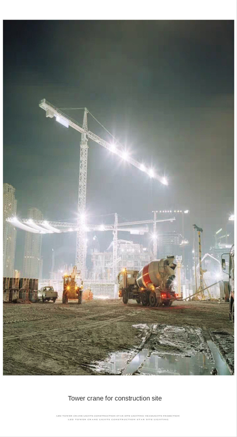 Outdoor Floodlight Spotlight High-power LED Construction Site Lighting Super Bright Searchlight Ip65 Waterproof 600W 800W 1000W