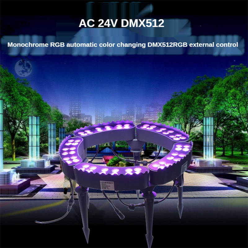 Led Tree Light RGB Automatic Color Changing DMX512 External Control IP65 Outdoor Waterproof Landscape Lamp Xmas Decoration LED