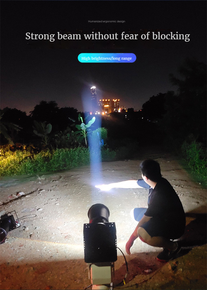Searchlight LED Strong Light Remote Spotlight Water Proof Ship Fishing Xenon Lights Outdoor Lighting for Fish Ponds Construction