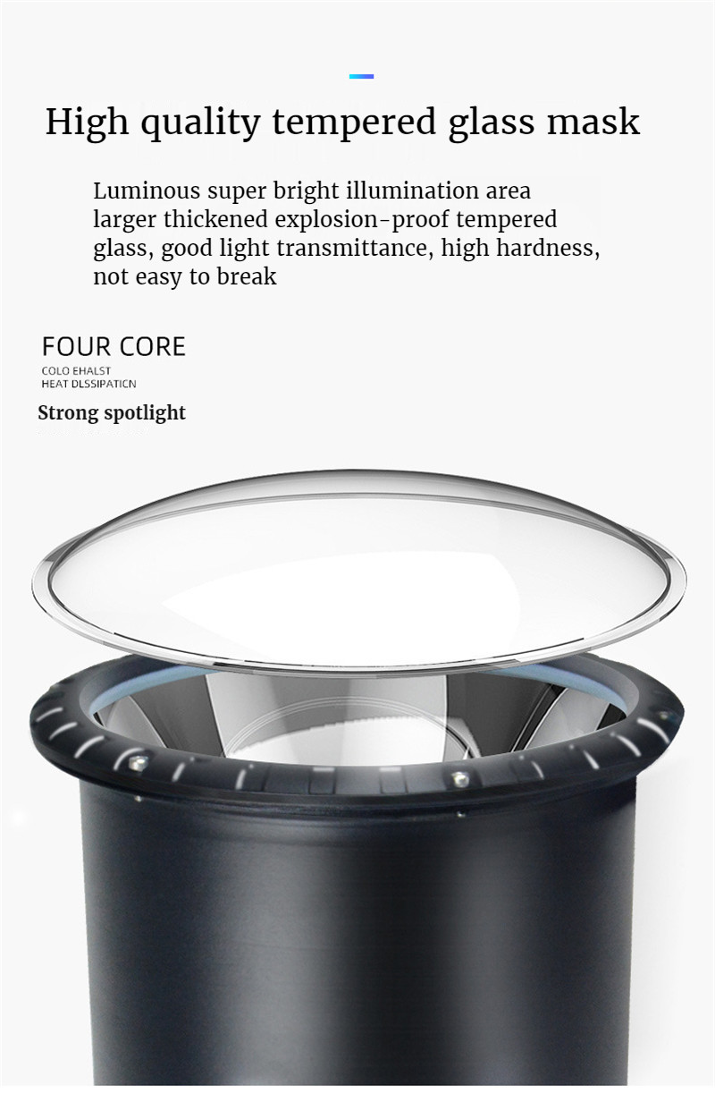 Searchlight LED Strong Light Remote Spotlight Water Proof Ship Fishing Xenon Lights Outdoor Lighting for Fish Ponds Construction