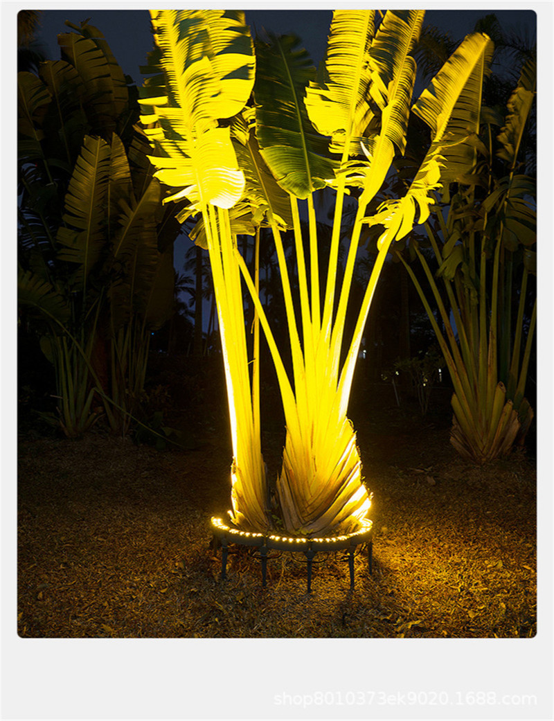 60W Pillar Lamp Landscape Lamp Garden Decoration Lights Outdoor Garden Spotlight Colorful Light Corrugated Tree Light Courtyard