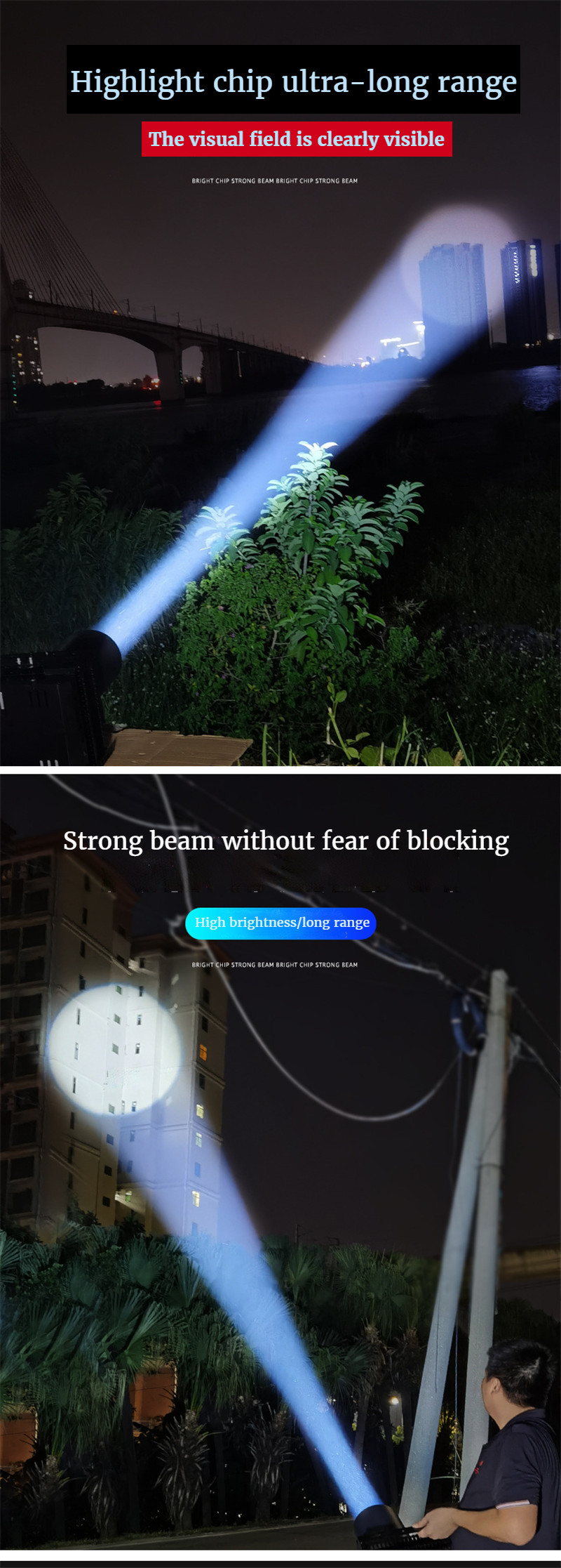 Floodligh Tower Chandelier Searchlight Outdoor Remote Spotlight Lighting Lamps for Ship Terminal Port Prison Vegetable Field
