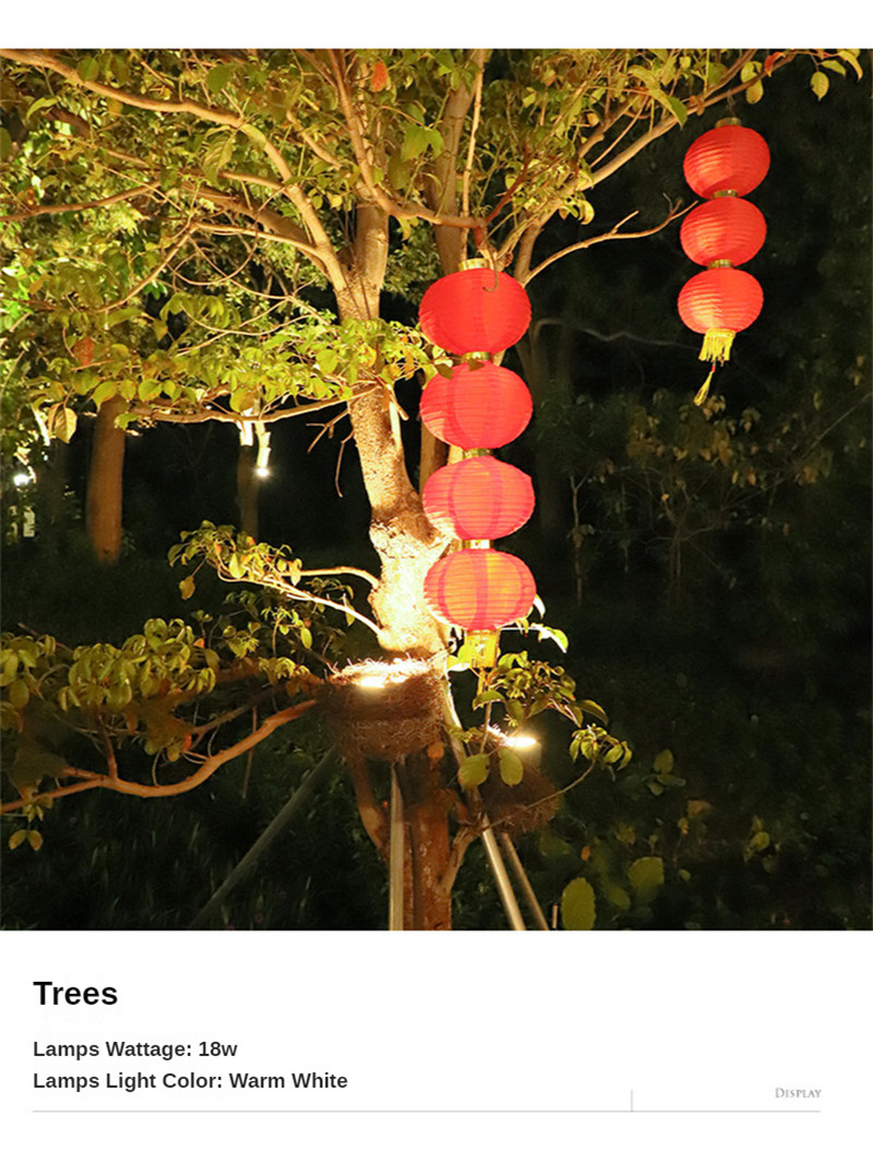 24W 36W 48W Tree Lighting Bird&#39;s Nest Tree Light Xmas Garden Lamp Garden Lighting Landscape Decor Lights for Patio Pathway Yard