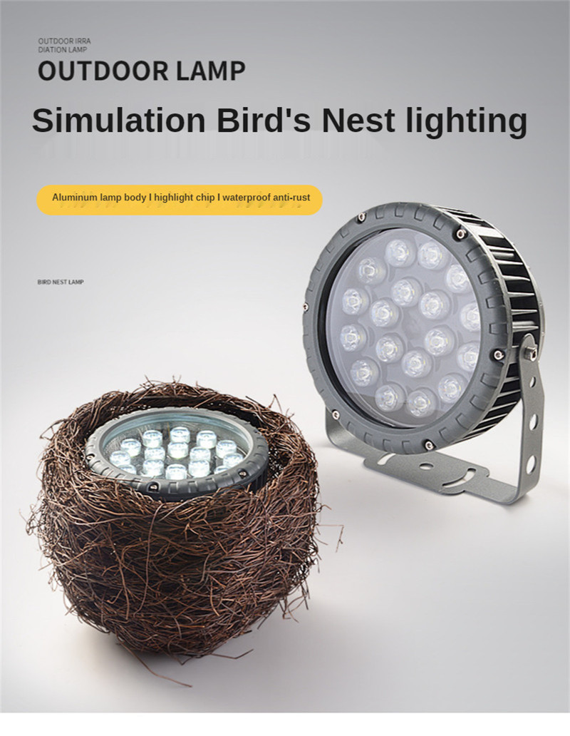 24W 36W 48W Tree Lighting Bird&#39;s Nest Tree Light Xmas Garden Lamp Garden Lighting Landscape Decor Lights for Patio Pathway Yard
