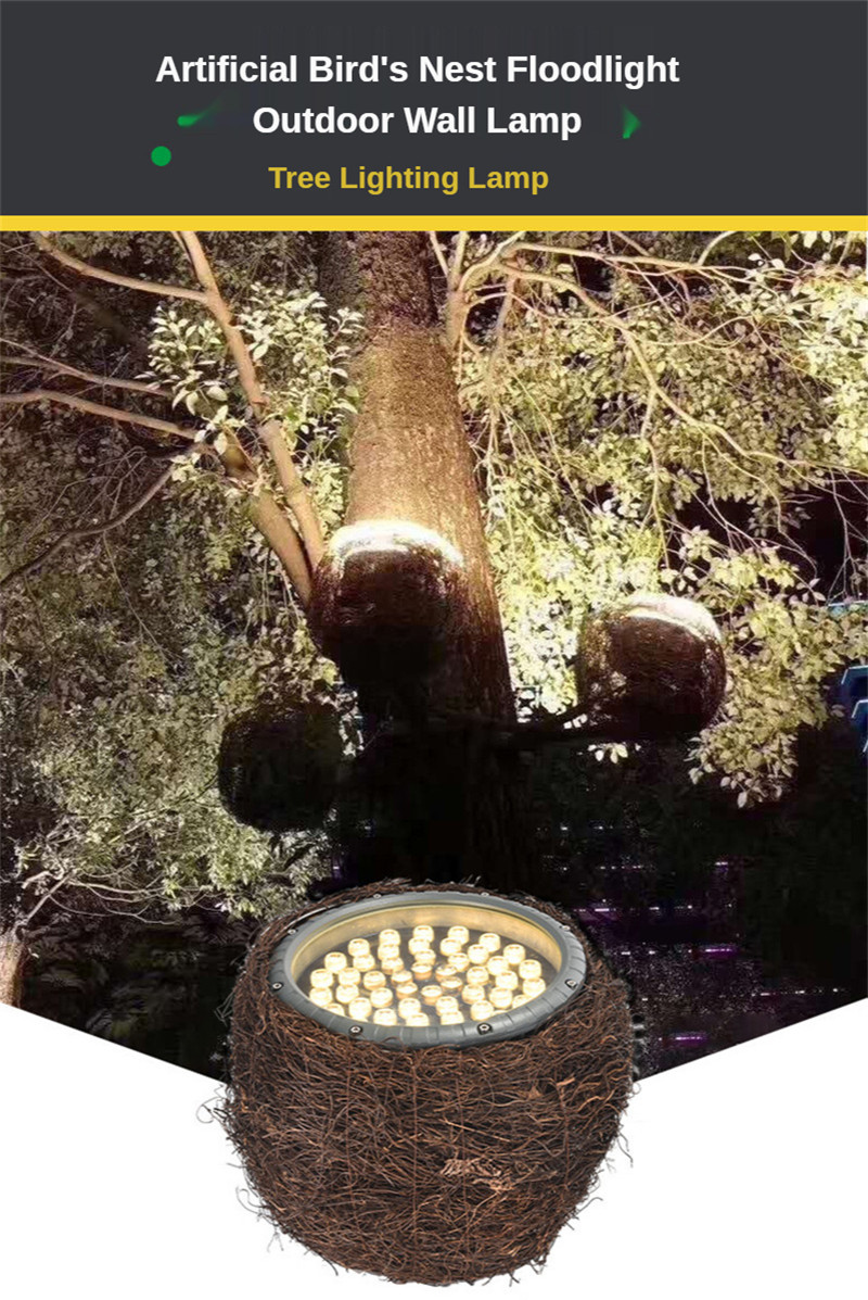 24W 36W 48W Tree Lighting Bird&#39;s Nest Tree Light Xmas Garden Lamp Garden Lighting Landscape Decor Lights for Patio Pathway Yard