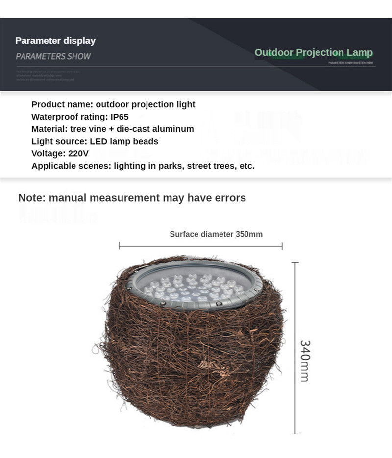 24W 36W 48W Tree Lighting Bird&#39;s Nest Tree Light Xmas Garden Lamp Garden Lighting Landscape Decor Lights for Patio Pathway Yard