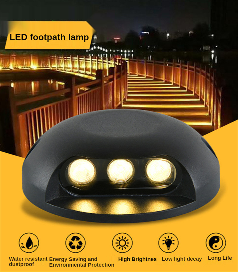 Trail Lights Corner Lights Waterproof Led Spot Stair Light Outdoor Led Underground Light for Walls Corridor Square Stair Park