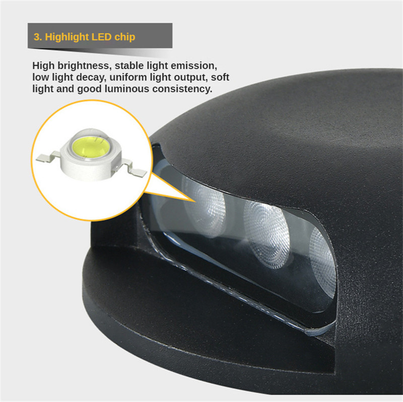 Trail Lights Corner Lights Waterproof Led Spot Stair Light Outdoor Led Underground Light for Walls Corridor Square Stair Park