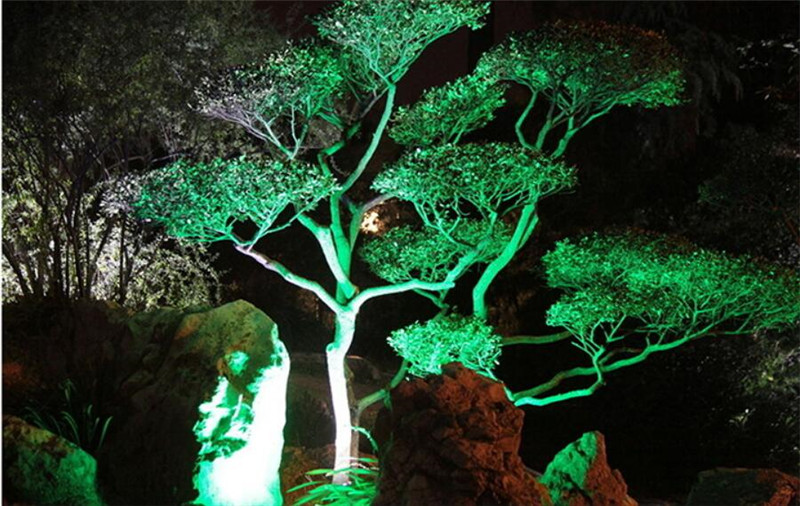 60W Low Voltage Landscape Lighting Pillar Lamp Landscape Lights for Lawn Patio Pathway Yard Garden Spotlight RGB Ip65 Tree Light