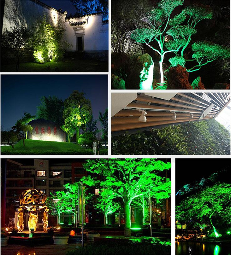60W Low Voltage Landscape Lighting Pillar Lamp Landscape Lights for Lawn Patio Pathway Yard Garden Spotlight RGB Ip65 Tree Light