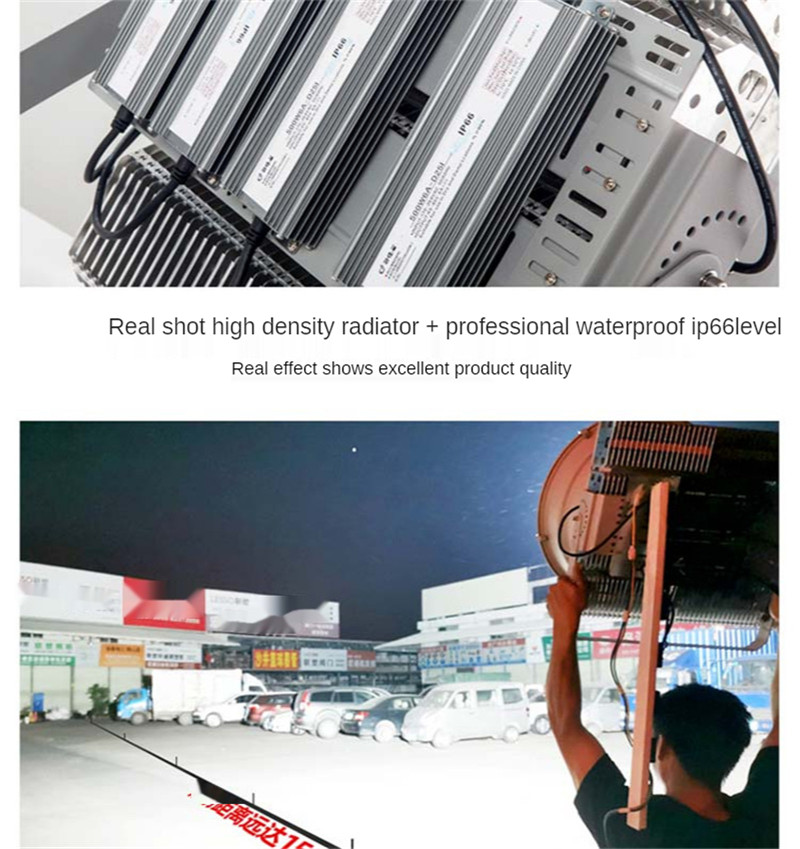 Garage Light Floodlight Super Bright Led Light Road Lights Bridge Illumination Engineering Site Lighting Pier Lighting 1200W Led