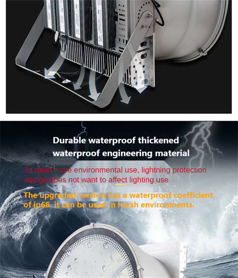 Garage Light Floodlight Super Bright Led Light Road Lights Bridge Illumination Engineering Site Lighting Pier Lighting 1200W Led