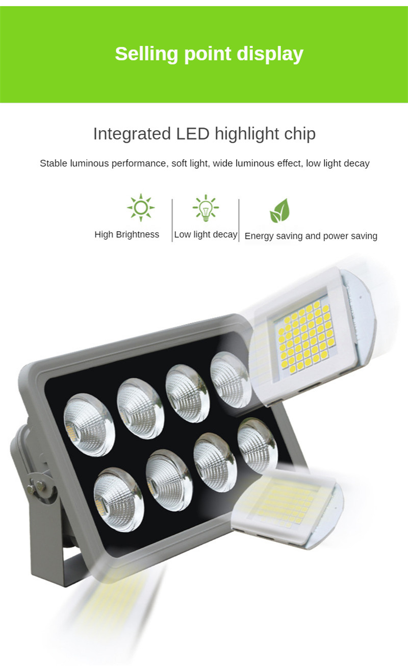 Led Spotlight Outdoor Led Flood Light Street Lamp IP65 Waterproof Super Bright Blue Stadium Light Square Lights 300W 400W 500W