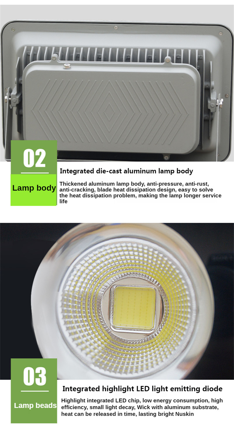 Led Spotlight Outdoor Led Flood Light Street Lamp IP65 Waterproof Super Bright Blue Stadium Light Square Lights 300W 400W 500W