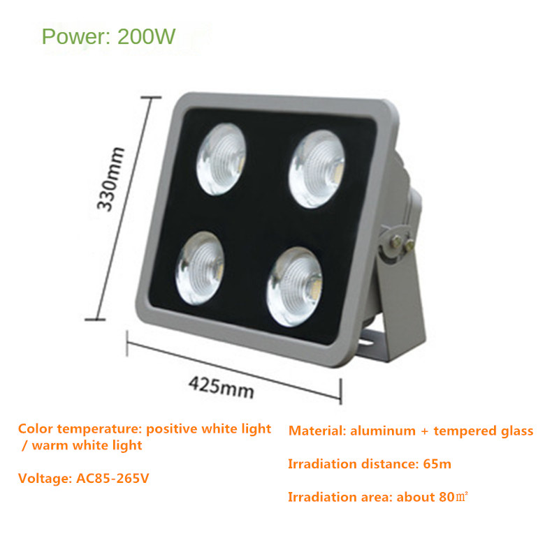 Led Spotlight Outdoor Led Flood Light Street Lamp IP65 Waterproof Super Bright Blue Stadium Light Square Lights 300W 400W 500W