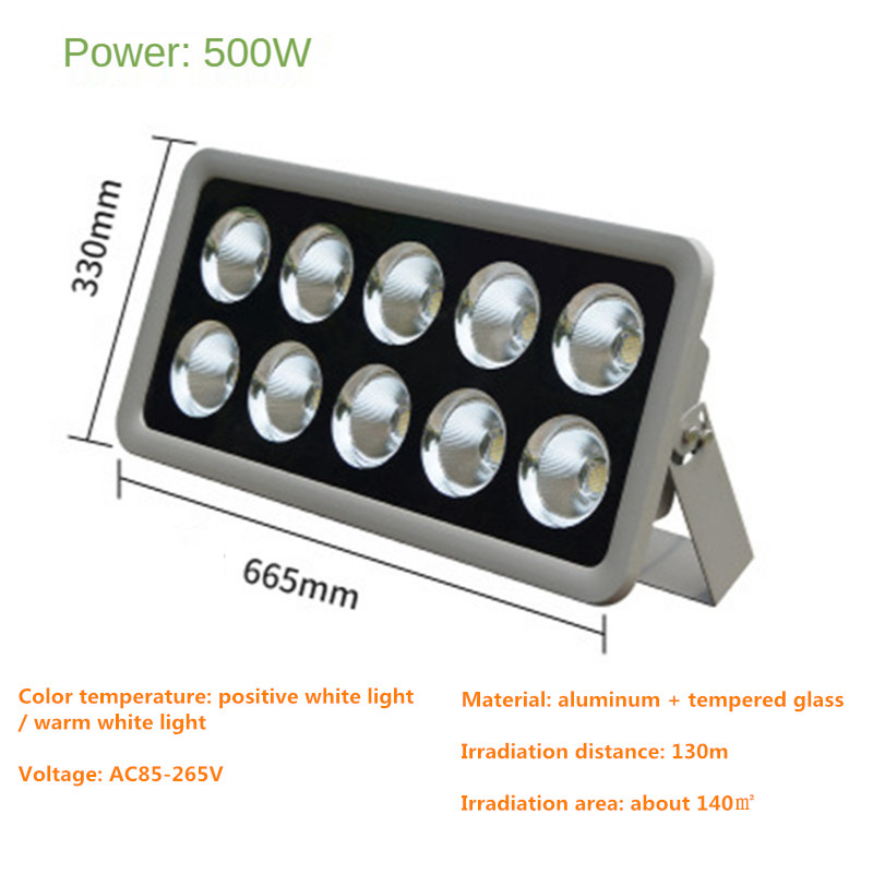 Led Spotlight Outdoor Led Flood Light Street Lamp IP65 Waterproof Super Bright Blue Stadium Light Square Lights 300W 400W 500W