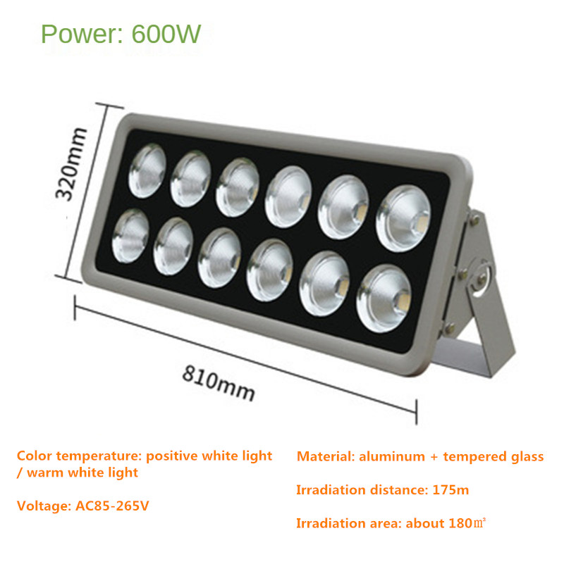 Led Spotlight Outdoor Led Flood Light Street Lamp IP65 Waterproof Super Bright Blue Stadium Light Square Lights 300W 400W 500W