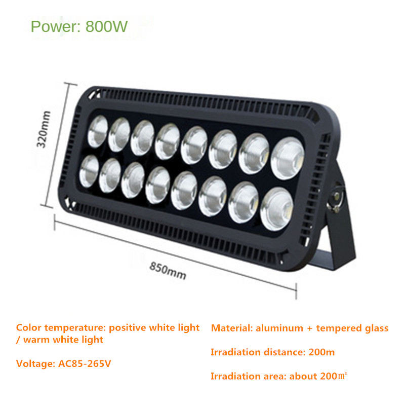 Led Spotlight Outdoor Led Flood Light Street Lamp IP65 Waterproof Super Bright Blue Stadium Light Square Lights 300W 400W 500W