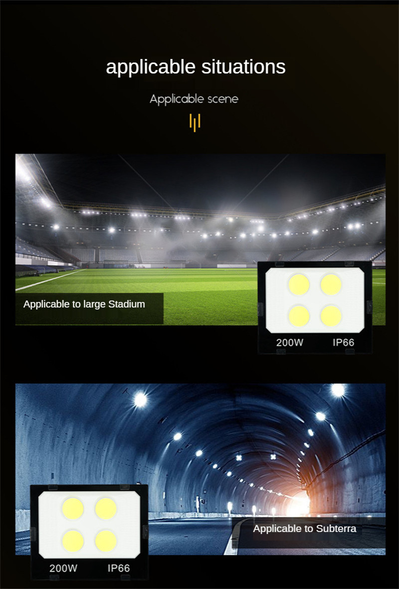 Led Spotlight Outdoor Highlight Outdoor IP66 Waterproof Lighting Floodlight Led 100W 150W Street Lamp Led Tunnel Engineering