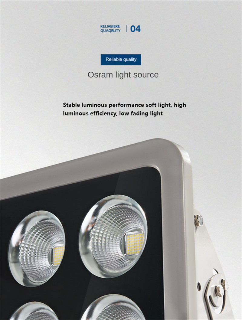Outdoor Lighting IP65 Waterproof High Power Floodlight Spotlight Led Square High Pole Lights Stadium Lights Billboard Projection