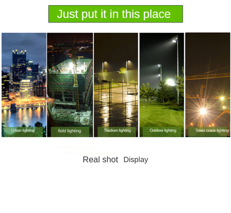 Outdoor Lighting IP65 Waterproof High Power Floodlight Spotlight Led Square High Pole Lights Stadium Lights Billboard Projection