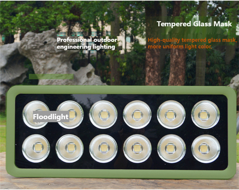 Outdoor Lighting IP65 Waterproof High Power Floodlight Spotlight Led Square High Pole Lights Stadium Lights Billboard Projection