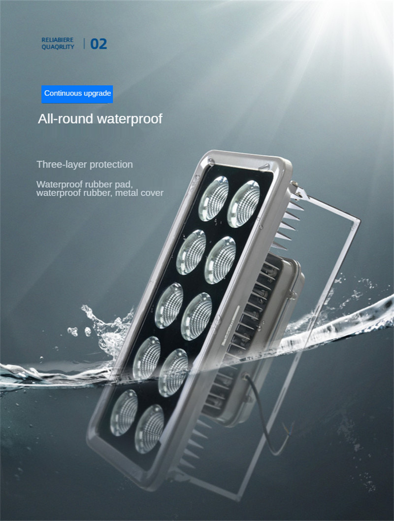 Outdoor Lighting IP65 Waterproof High Power Floodlight Spotlight Led Square High Pole Lights Stadium Lights Billboard Projection