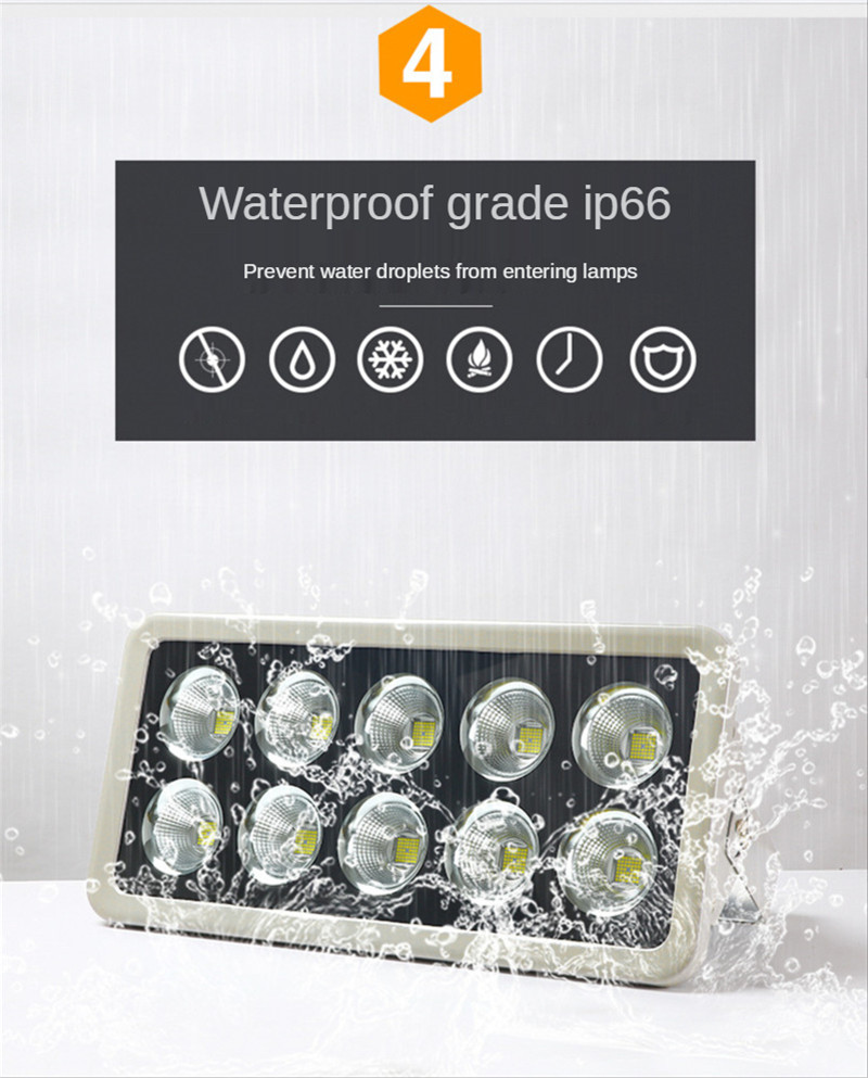 High brightness Long range Floodlight Outdoor Waterproof Lightning Protection Searchlight Stadium Lights 1200W 1500W 2000W