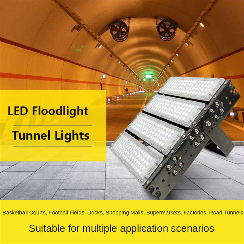 Floodlight Fin Cooling Tunnel Light Stadium Flood Light Highway Plaza Lighting Ip65 Waterproof Outdoor Lighting 100W 200W 300w