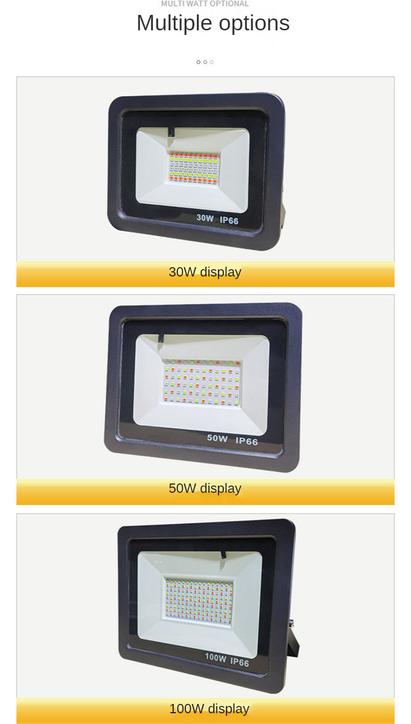 Outdoor Landscape Lighting Floodlight Led Spotlight Outdoor Waterproof Led 30W RGB Garden Park Rgb Atmosphere Lights 10W 20W 50W